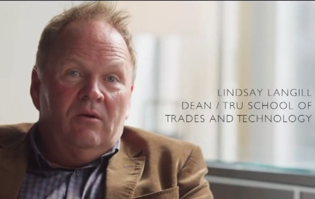 Lindsay Langill, dean of trades and technology at Thompson Rivers University (Photo: Ajax Project Youtube).  