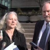 Alexandra Morton and her lawyer Greg McDade - pictured here during their landmark legal case regarding the regulation of aquaculture in 2009