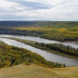 One of two proposed loacations for Site C Dam (Damien Gillis photo)
