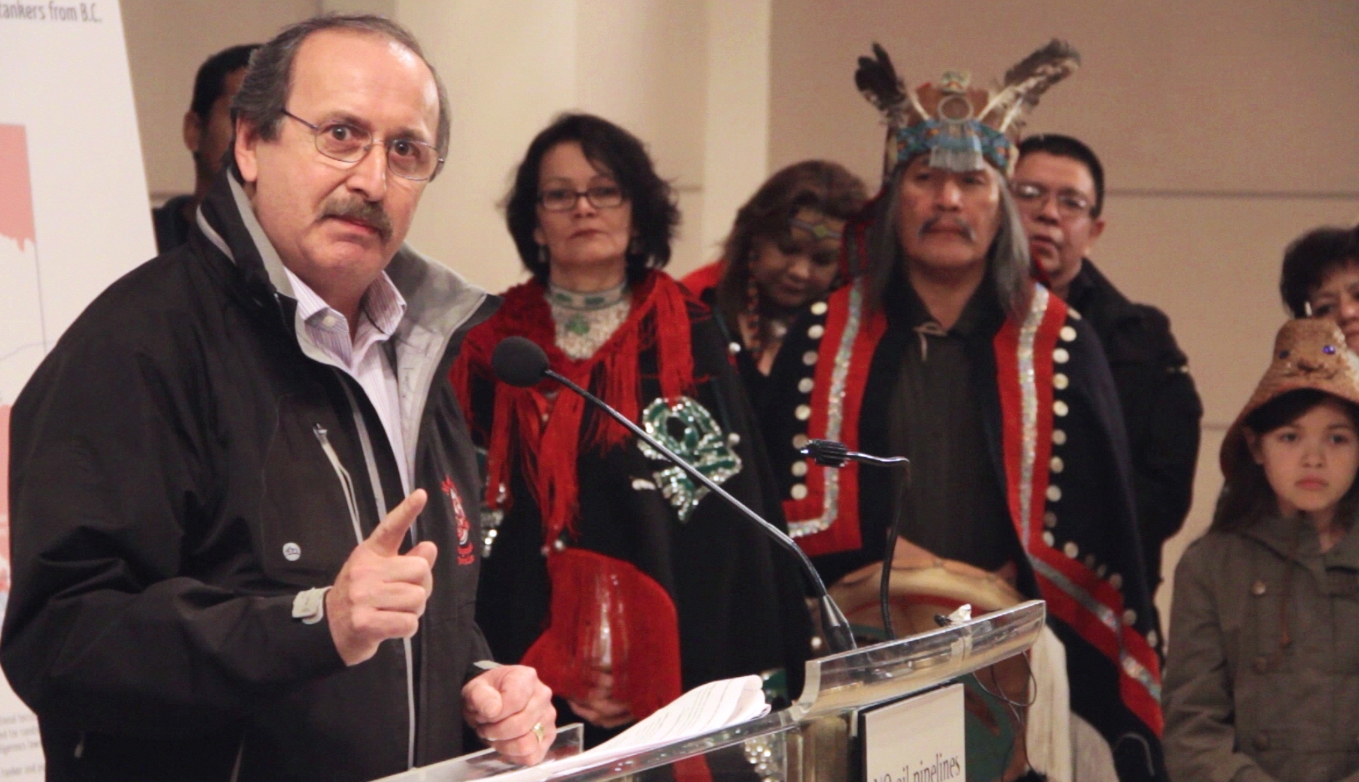 Chief Art Sterritt of the Coastal First Nations sets the record straight at a recent press conference