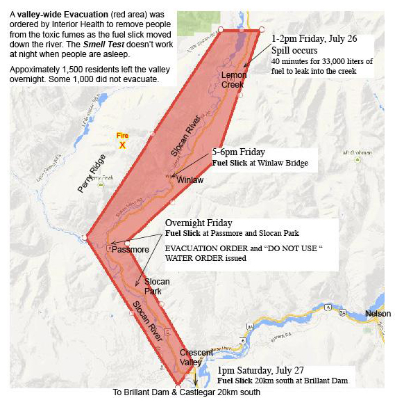 Slocan spill map-Nelle Maxey