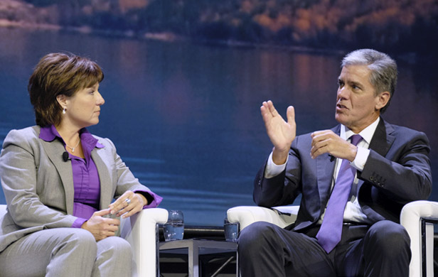 Christy Clark and Marvin Odum, President Shell Oil Company at recent BC LNG conference