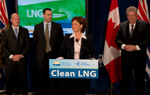 Premier Christy Clark announcing...the same thing she's announced many times before (BC Govt)