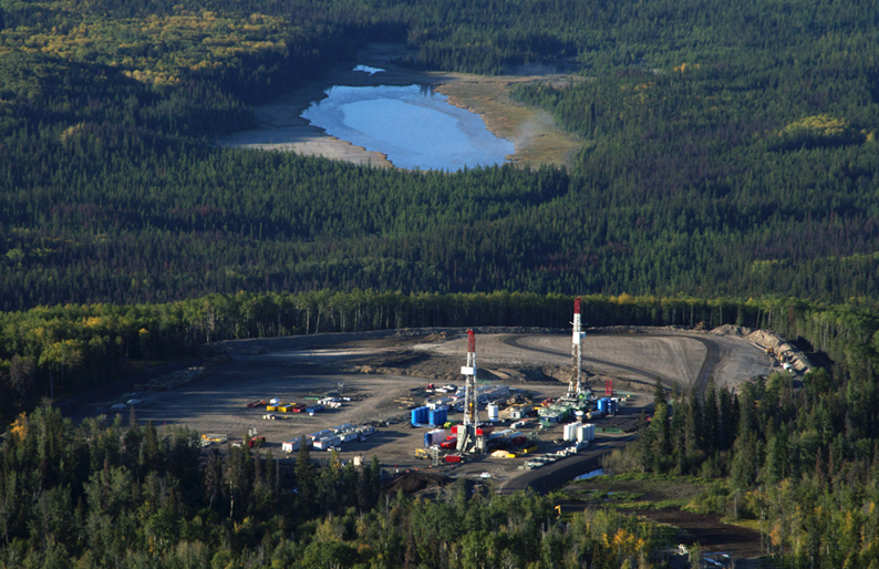 Fracking operations in northeast BC depend on large volumes of water (Damien Gillis)