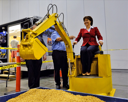 If Asian LNG prices keep falling - as analysts predict - this may be as close as BC Premier Christy Clark comes to building even one LNG plant (BC Govt Flickr CC Licence)