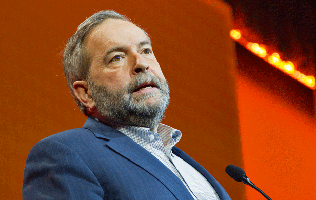 Outgoing NDP Leader Tom Mulcair at the party's 2016 convention in Edmonton (USW/Flickr)