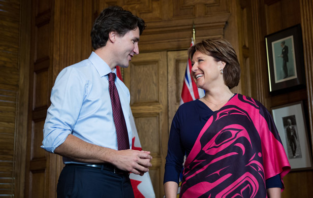 Justin Trudeau and Christy Clark (Province of BC/Flickr CC)