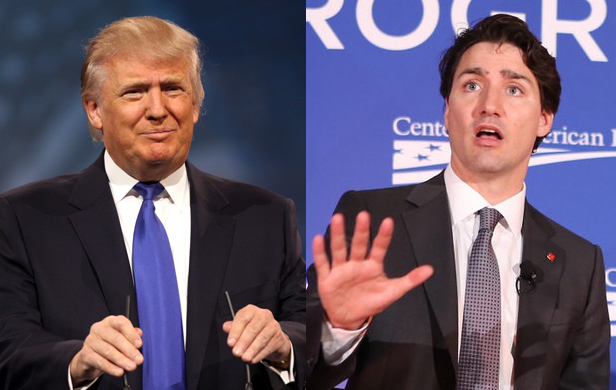 US President-Elect Trump (Flickr/Gage Skidmore) and Canadian PM Trudeau (Flickr/Canada 2020) are both big on pipelines